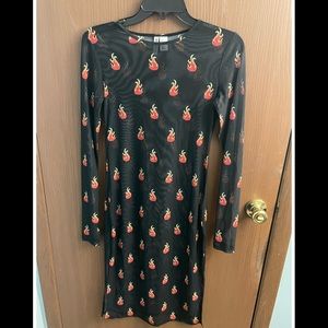 H&M Divided Flame see-through dress
